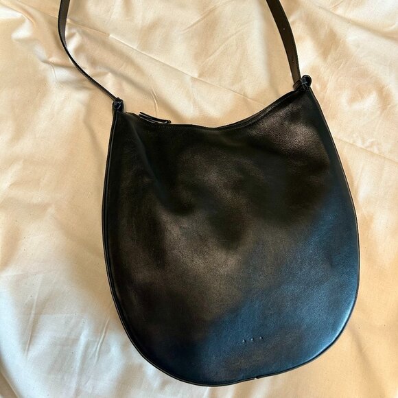 Black Soft Hobo Shoulder Bag - Picture 1 of 6